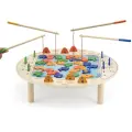 Магнитная рыбалка VIGA Fishing Game, дерево, столик, в коробке