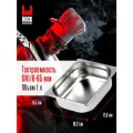 Гастроемкость из нержавеющей стали Rock Kitchen GN1/6-65 мм, 816-2. Металлический контейнер для еды. Пищевой контейнер из нержавеющей стали