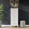 Деревянный комод 5 ящиков белый хемнэс по технологии икеа, массив сосны, Profi&Hobby