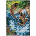 Радуга бисера Набор для вышивания бисером Два карпа. Успех и богатство (В-286), 38 х 26 см