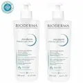 Набор Bioderma Atoderm Intensive, для сухой кожи, гипоаллергенный, 500 мл + 500 мл