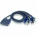 Переключатель электронный 4-Port USB VGA/Audio Cable KVM Switch (0.9m, 1.2m)