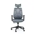 Кресло для руководителя Norden Имидж Черный каркас/Серый сетка