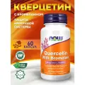 NOW Foods, Кверцетин с бромелаином, 60 растительных капсул