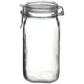 Банка квадратная с крышкой Bormioli Rocco Фидо 1.65л, 106х106х220мм, стекло
