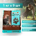 Сухой корм для щенков собак крупных пород Дилли Курица с индейкой упаковка 9 шт х 1 кг