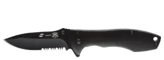 Нож складной Stinger,80мм, черный, сталь/алюминий (черный), FK-721BK