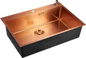 Кухонная мойка Emar EMB-125A PVD Nano Coppery 74x50 см, медь матовая