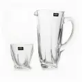 Набор для сока/воды Crystalite Bohemia Квадро 7 предметов кувшин 1100 мл.+ 6 стаканов 340 мл.)