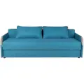 Диван еврокнижка «Компакт Плюс», бирюзовый, 203*82*50 см, с подлокотниками для гостиной