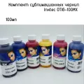 Комплект сублимационных чернил Inktec DTI6-100MX Black Cyan Magenta Yellow Light Cyan Light Magenta (6x100мл)