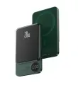 Беспроводная зарядка Magnet Wireless Power Bank Q9 20W 10000mAh для Apple iPhone / Портативный внешний повербанк MagSafe на Эпл Айфон / Зеленый
