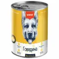 WANPY DOG для собак с говядиной банка 375 гр х 24 шт