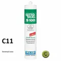 Профессиональный универсальный силиконовый герметик OTTO-CHEMIE OTTOSEAL S100 PREMIUM C11 зеленый мох S100/C11