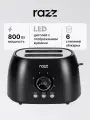 Тостер Razz HST-016, черный, 800Вт, 2 тоста, электронное управление