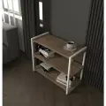 Стеллаж деревянный напольный, стеллаж для обуви, этажерка