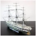 Российский парусно-винтовой фрегат Олег, модель корабля из бумаги, М.1:200