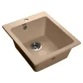 Врезная кухонная мойка 42.7 см, GranFest Practic GF-P505, топаз