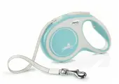 Поводок-рулетка для собак Flexi New Comfort M ленточный голубой/серый 5 м