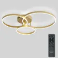 Светодиодная люстра нимбы с пультом ДУ 120W, золото, LED