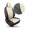 Чехлы Автопилот на сиденья Skoda Octavia A-5 Elegance (40/60) Hb/Wag (Экокожа ромб, Черный + Бежевый)