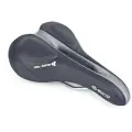 Седло велосипедное туристическое SONO GEL ZONE 275х170мм с вентиляцией гелевое черное AUTHOR
