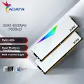 ADATA XPG D500G Dragon 32GB (16GBx2) DDR5 6000MHz CL36 Hynix A die Gaming RGB Memory Module - Enamel White