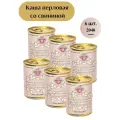 Консервы велес Каша перловая со свининой ГОСТ, 6 шт. по 340 гр. Консервы мясные. Тушенка.