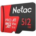 Карта памяти Netac P500 PRO MicroSDHC 512Gb Class 10 UHS-I 100MB/s (NT02P500PRO-512G-S)
