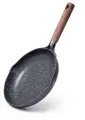 Сковорода для жарки Fissman Milano, 24x5 см, алюминий с антипригарным покрытием Greblon C2, индукция (14270)