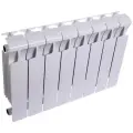 Радиатор биметаллический RIFAR MONOLIT 350 - 8 секций (подключение боковое, цвет белый)