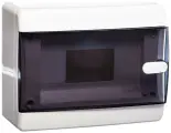 Щит навесной Tekfor CNK 40-08-1 8 модулей прозрачная черная дверца IP41