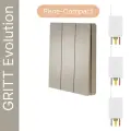 Беспроводной выключатель GRITT Evolution 3кл. золотистый комплект: 1 выкл, 3 реле 500Вт EV231330G