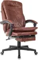 Бюрократ Кресло руководителя Бюрократ T-9950MSG-F коричневый эко. кожа крестов. пластик подст. для ног