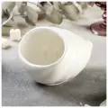Сахарница фарфоровая Ракушка, 330 мл, цвет белый