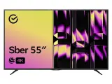 Телевизор 55 Sber SDX-55U4127 Ultra HD 4K, Салют ТВ, черный