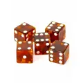 Игральные кубики (кости), Балтийский Янтарь, 10 мм, 5 шт.