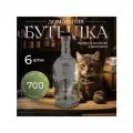 Бутылка домашняя 0.7 л комплект 6 штук с пробками и этикетками