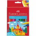 Набор фломастеров 12 цветов Faber-Castell Замок (смываемые) картон. уп. (554201), 10 уп.
