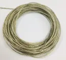 Трос металлополимерный /веревка / шнур / d 4 мм длина 50 метров латунированная сталь с прозрачным полимерным покрытием не ржавеет суперпрочный гибкий легкий ДомовоД ТМП4/50