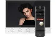 Novihome Комплект видеодомофона для дома, дачи, квартиры SIMPLE 7 FHD KIT: монитор и вызывная панель FHD. Функция Не беспокоить. Совместим с подъездным домофоном через модуль сопряжения 4390