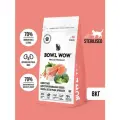 BOWL WOW Fresh Meat сухой корм для взрослых стерилизованных кошек с лососем, белой рыбой и брокколи - 8 кг
