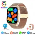 Smart Watch Women AMOLED IP68 Gold Mesh Belt