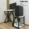 Тумба/Стойка под системный блок REX 55х30х46 (белый), тумба под принтер, основание металл.