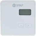 STOUT Беспроводной комнатный регулятор R-8b, белый STE-0101-008001