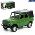 Машина металлическая УАЗ Hunter, инерция, 1:32, свет и звук, цвет зелёный