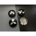 Заглушки диска Мицубиси(Митсубиши)/Колпачки для диска Mitsubishi 60 мм, черный (комплект 4 шт)