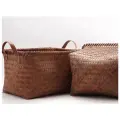 Корзина органайзер, плетеная, для хранения, для белья, для игрушек, коричневая, с ручками 38x26x21см 4шт