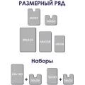 Коврик Shahintex PP 001, 50x80 см, 80х50 смдля туалета, перламутр