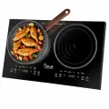 Индукционная плита настольная VLK Palermo-7735 / 2000+2000 Вт / 5 автоматических программ